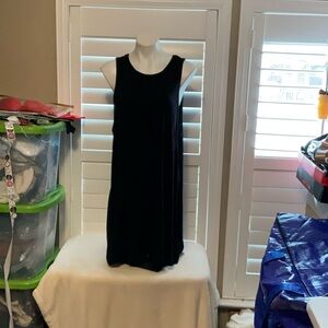 Basic Editions Black Midi Dress